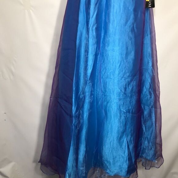 Joli Prom Turquoise Sequin Ball Gown Formal Dress Women’s Size 4 - Picture 7 of 10